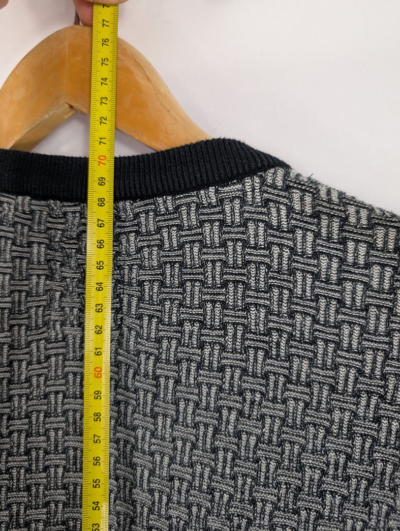 Pull homme Devred 1902 gris motif tissé taille L