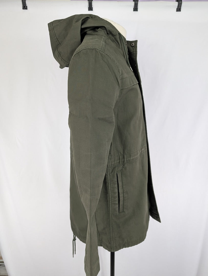 Topman Veste Homme M Vert Kaki Capuche