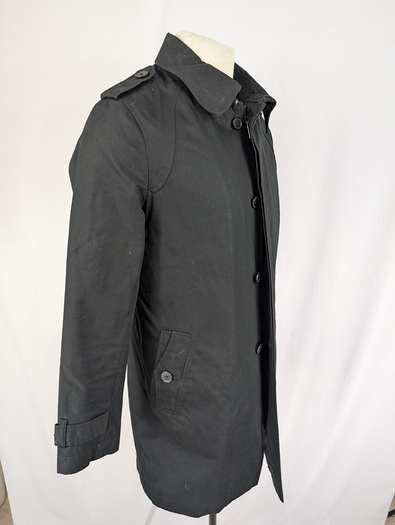Celio M manteau shackett noir coton taille M