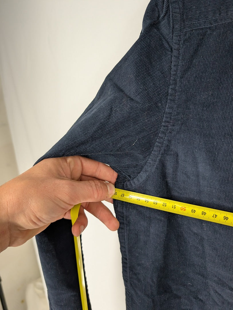 Chemise homme bleu marine en velours Monoprix L