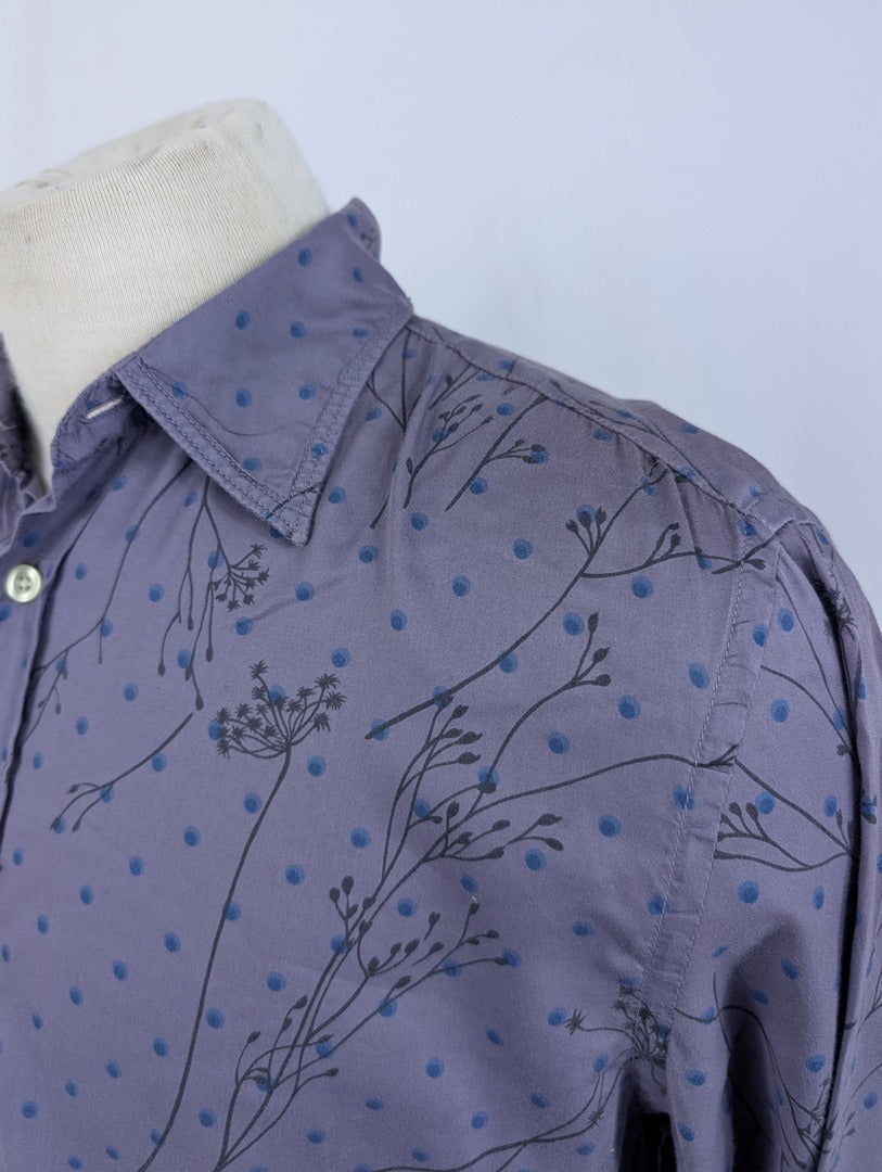 Chemise homme imprimée violette Europann taille L