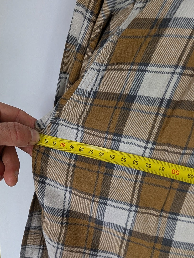 Chemise homme à carreaux marron Uniqlo taille L