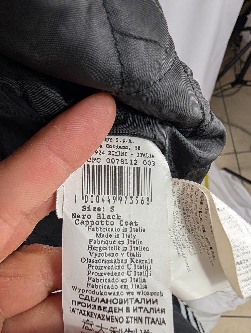 Rinascimento manteau long noir taille S