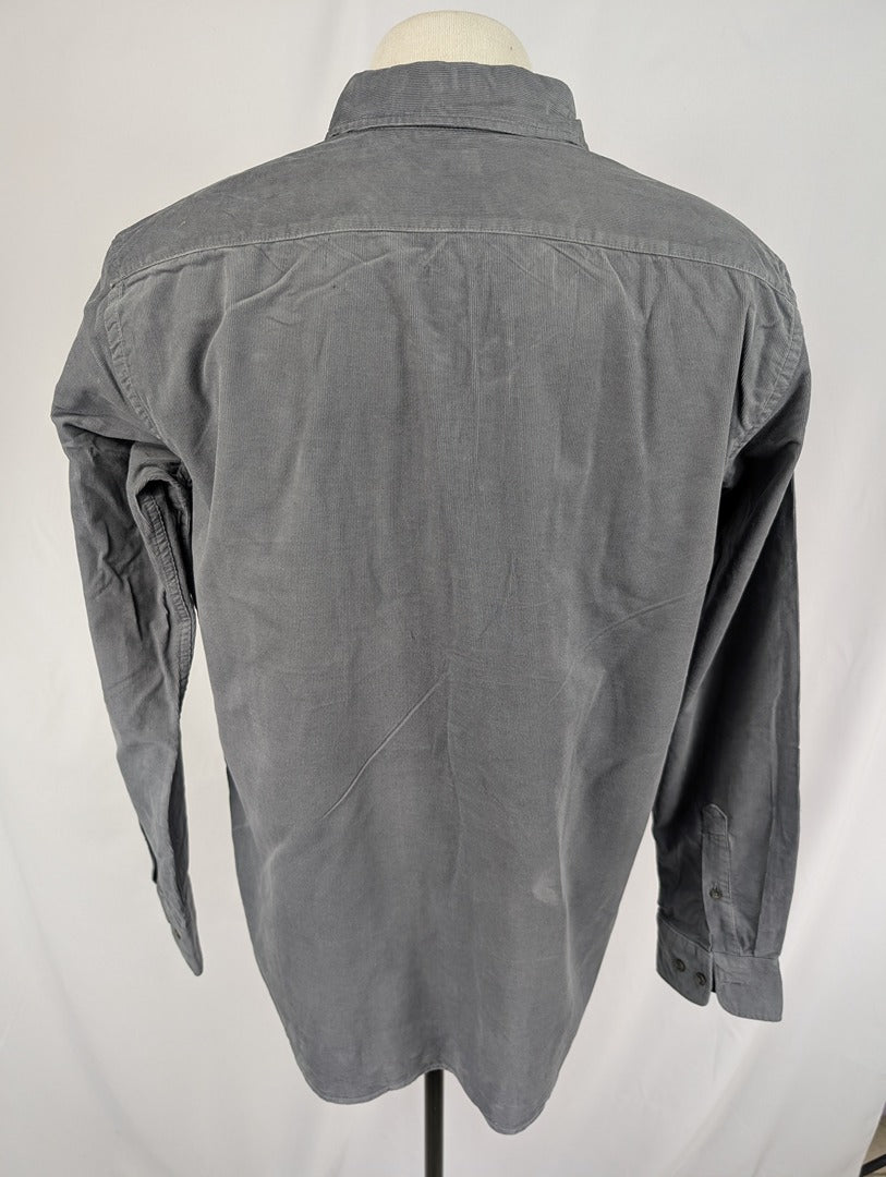 Chemise homme grise en coton Uniqlo taille L