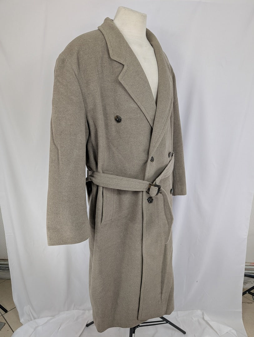 Manteau long en laine Hugo Boss beige