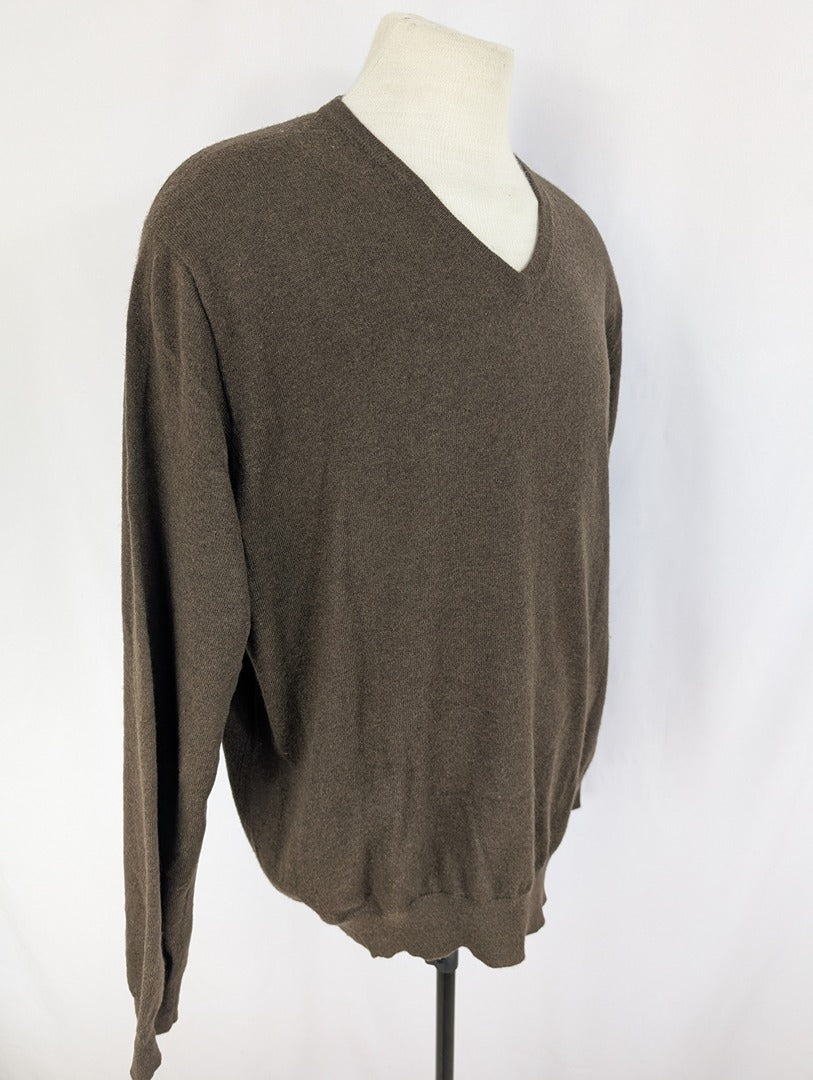 Sweat Col V Ralph Lauren - Xxl - Marron - État : Excellent