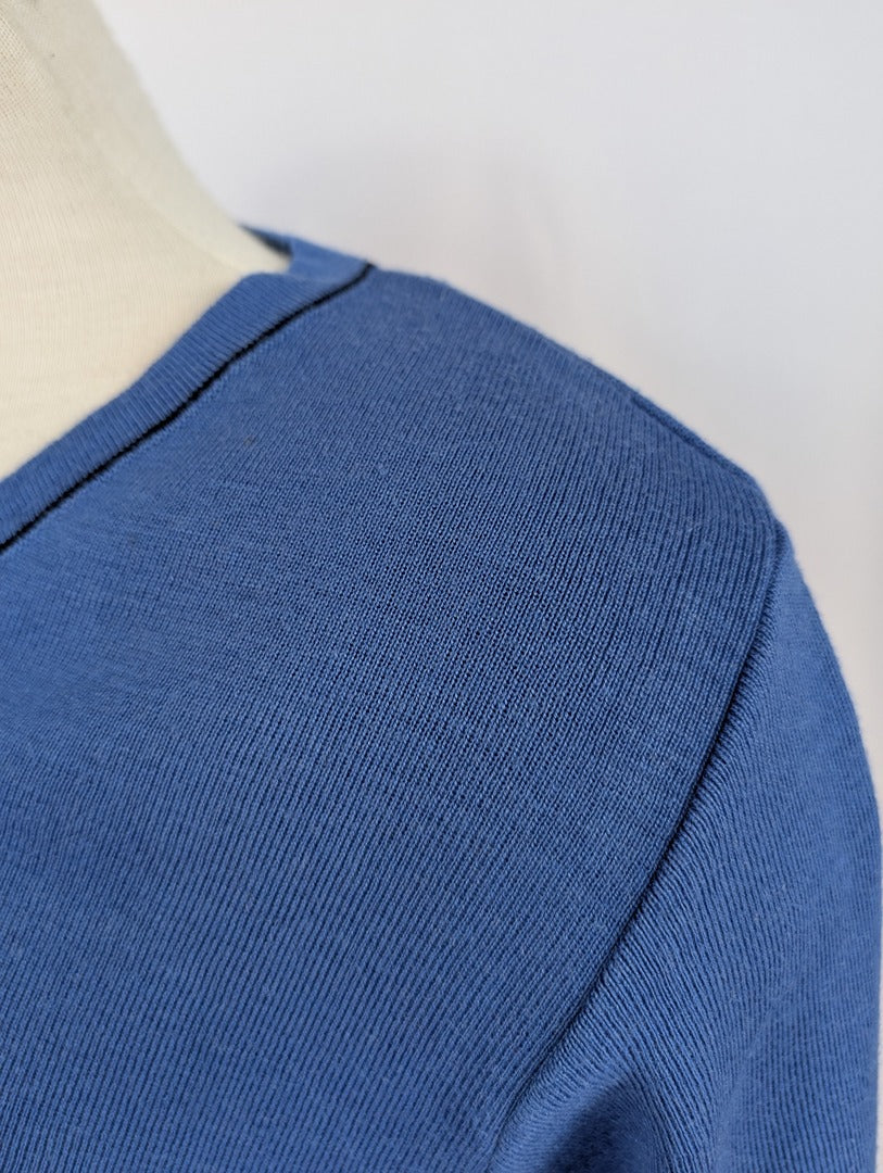 Pull col V bleu Uniforme Prestige taille 44