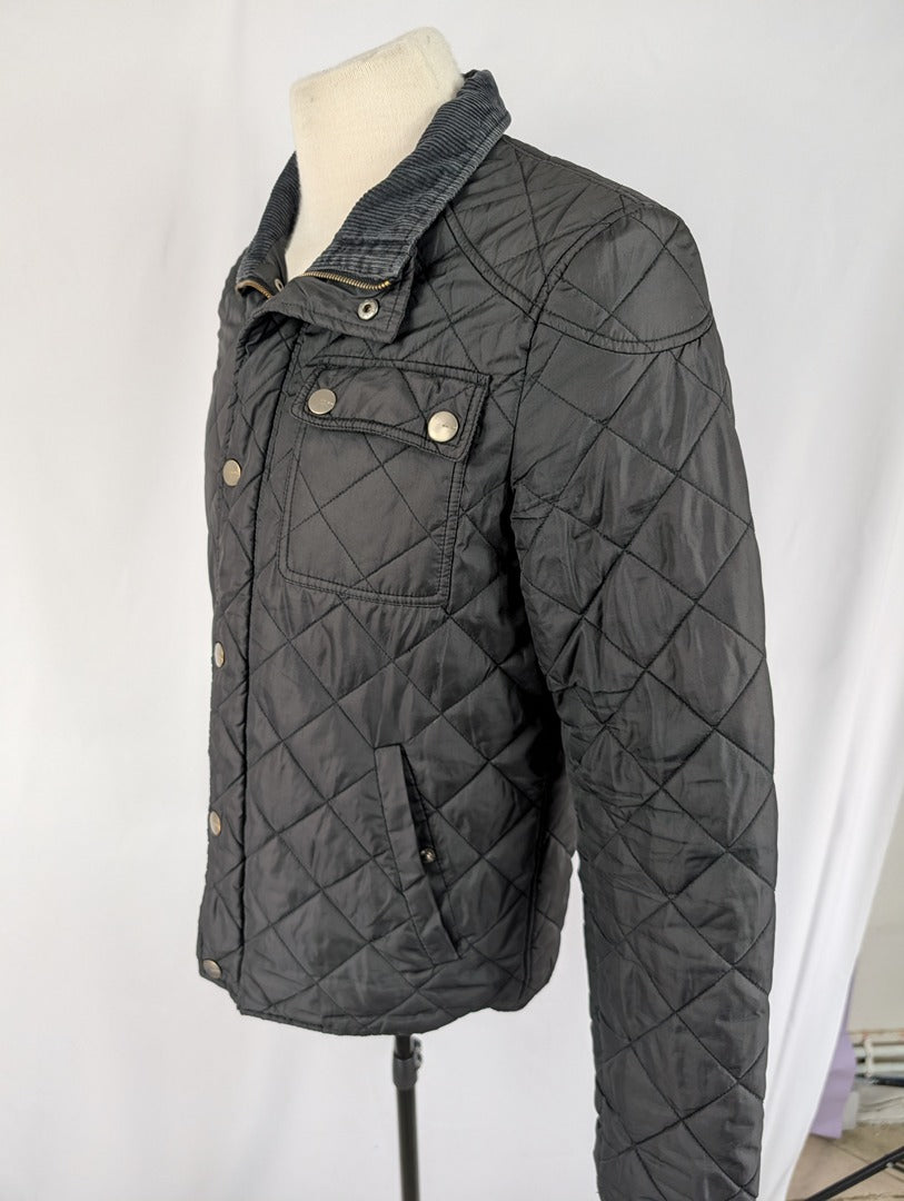 Veste matelassée noire Zara Man Basic M