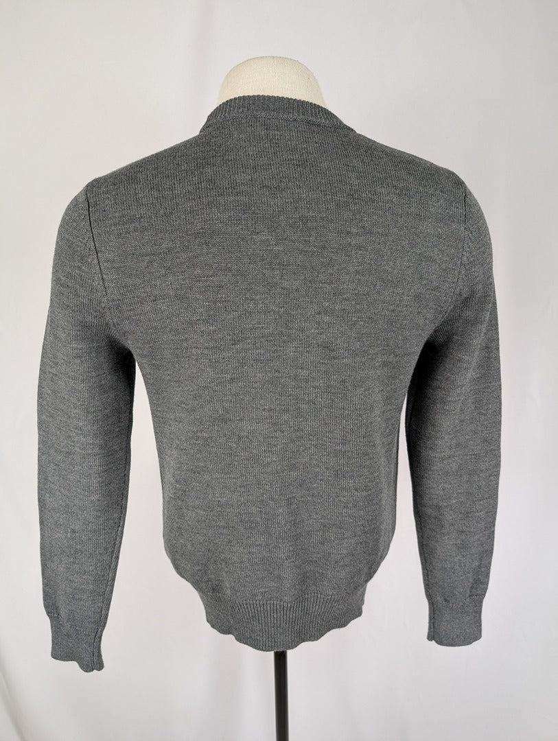 Pull gris Sandro Paris motif ours taille M