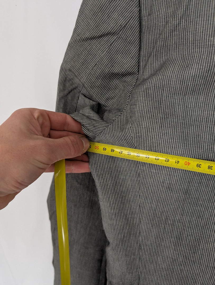 Veste Corneliani Id grise taille 48r en coton lin