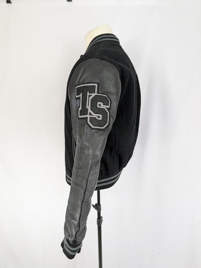 Veste Teddy Smith noire style varsity taille S