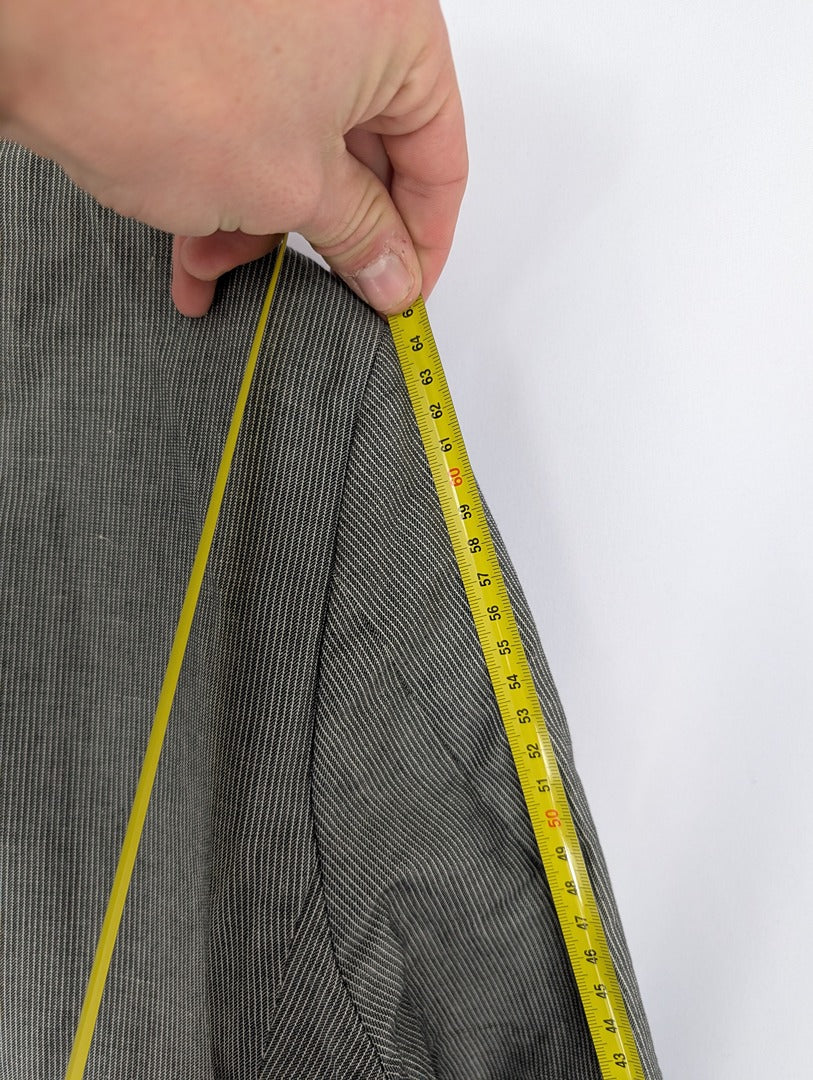 Veste Corneliani Id grise taille 48r en coton lin