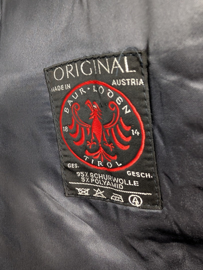 Manteau long homme laine noire taille 48